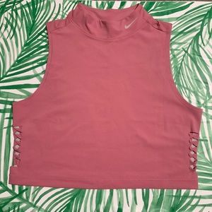 NIKE PRO DRY FIT crop workout top pink /L